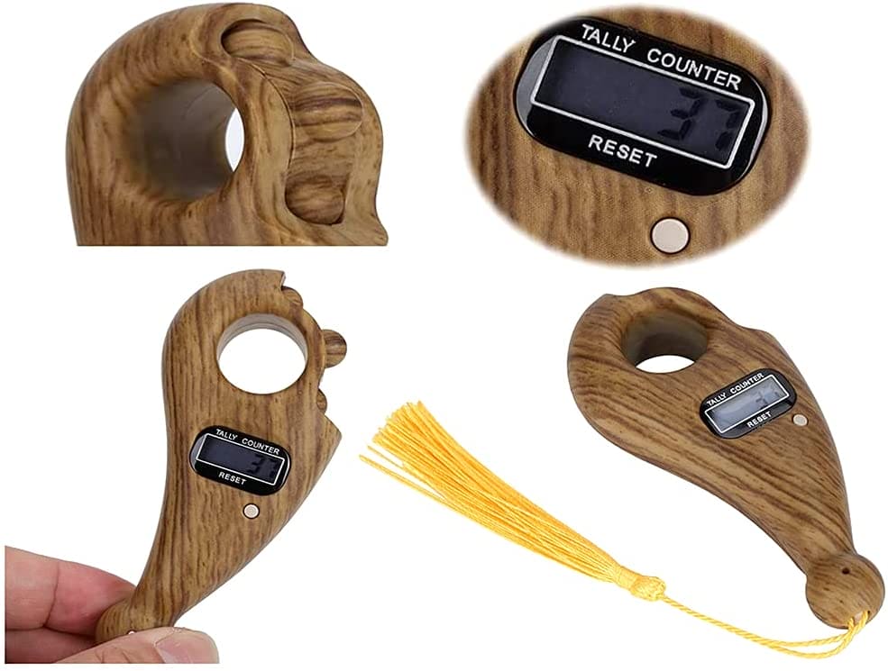 Rotating Prayer Beads With Digital Counter Portable Digital Finger Tasbeeh, Prayer Digital Tasbih For Meditation Relaxation, Portable Prayer Beads Counter Rotating Prayer Beads With Digital Counter Portable Digital Finger Tasbeeh, Prayer Digital Tasbih For Meditation Relaxation, Portable Prayer Beads Counter